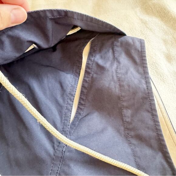 Calvin Klein 205W39NYC Ruffle Neck Poplin Dress Navy Size 4 - Picture 10 of 16